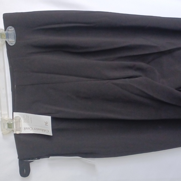 NWT Womens Petite Size 6P Coldwater Creek Black Straight Leg Dress Pants - Picture 4 of 9